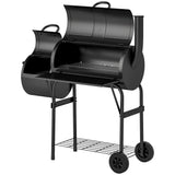 BBQ portable au charbon avec fumoir offset