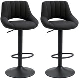 Tabourets de Bar Pivotants Ensemble de 2 Lin