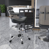 Tabouret selle ergonomique ajustable à roulettes