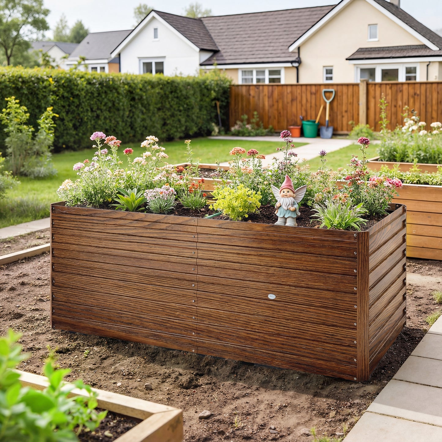 Bac jardinage surélevé galvanisé extra profond 152x91x60cm