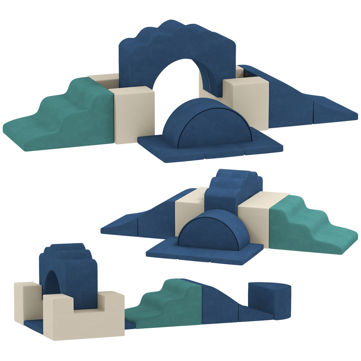 Ensemble de jeu souple pour bebe — Lot de 7