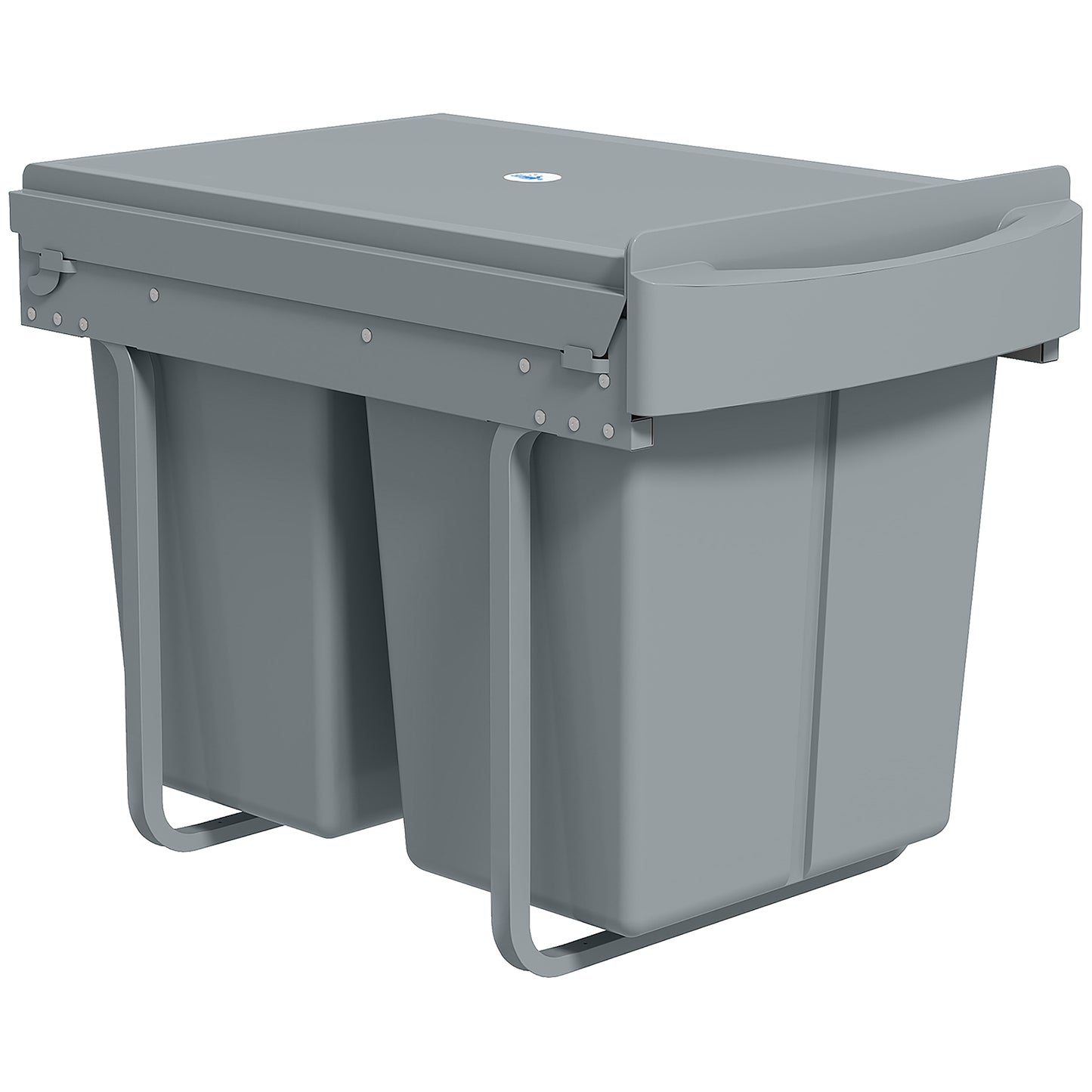 Poubelle coulissante sous armoire 40 L compartiments