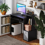 Bureau d'ordinateur avec tiroir et tablette pour clavier