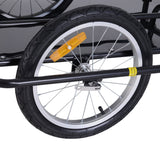 Remorque vélo cargo pliante avec attelage universel