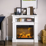 Foyer électrique avec manteau freestanding