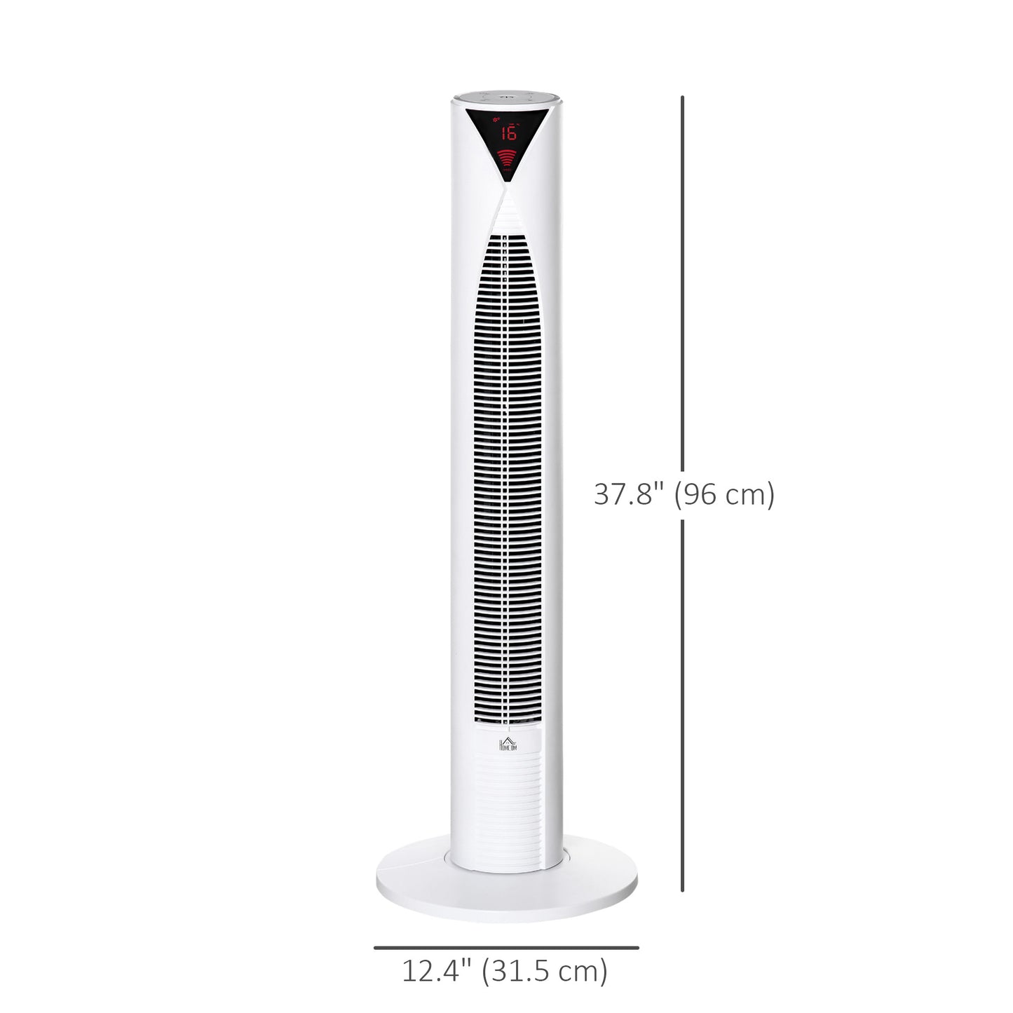 Ventilateur tour oscillant 3 vitesses minuterie 12h télécommande