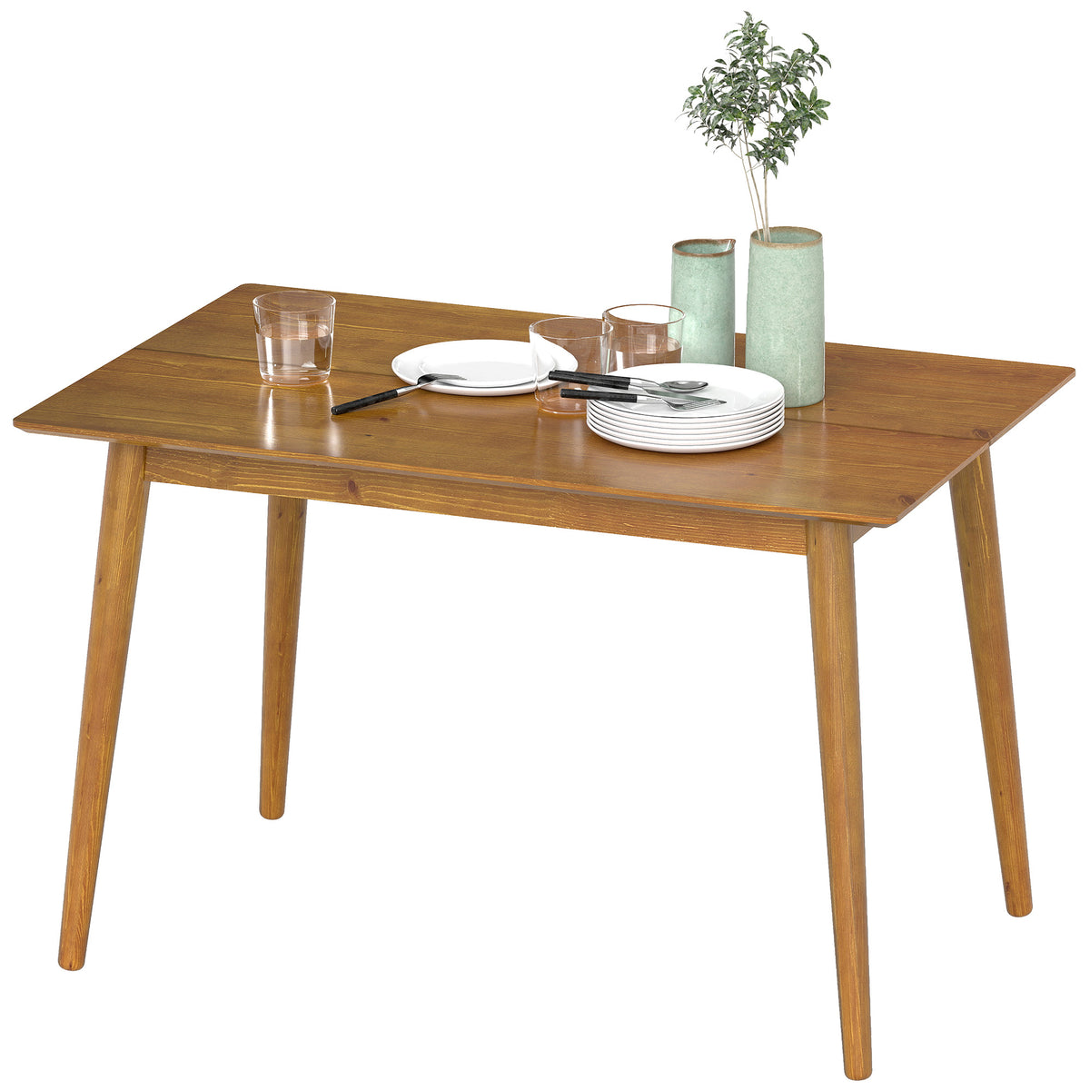 Table de salle à manger style champêtre en pin