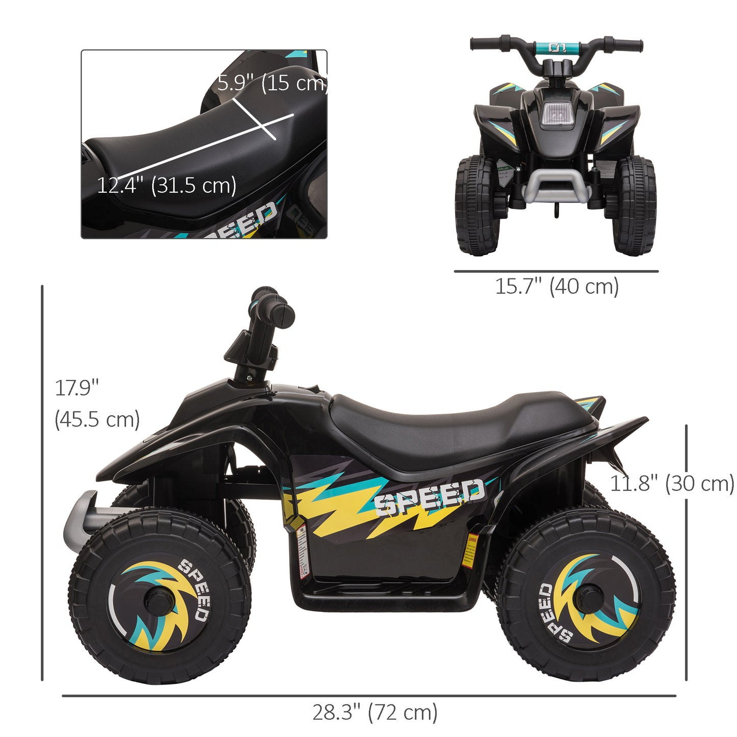 Quad électrique enfant 6V avec marche avant/arrière