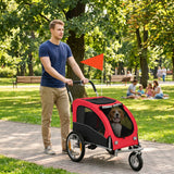 Remorque de vélo pour chien et poussette 2-en-1