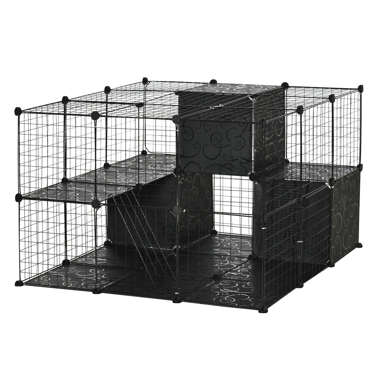 Enclos pour petits animaux modulaire en métal
