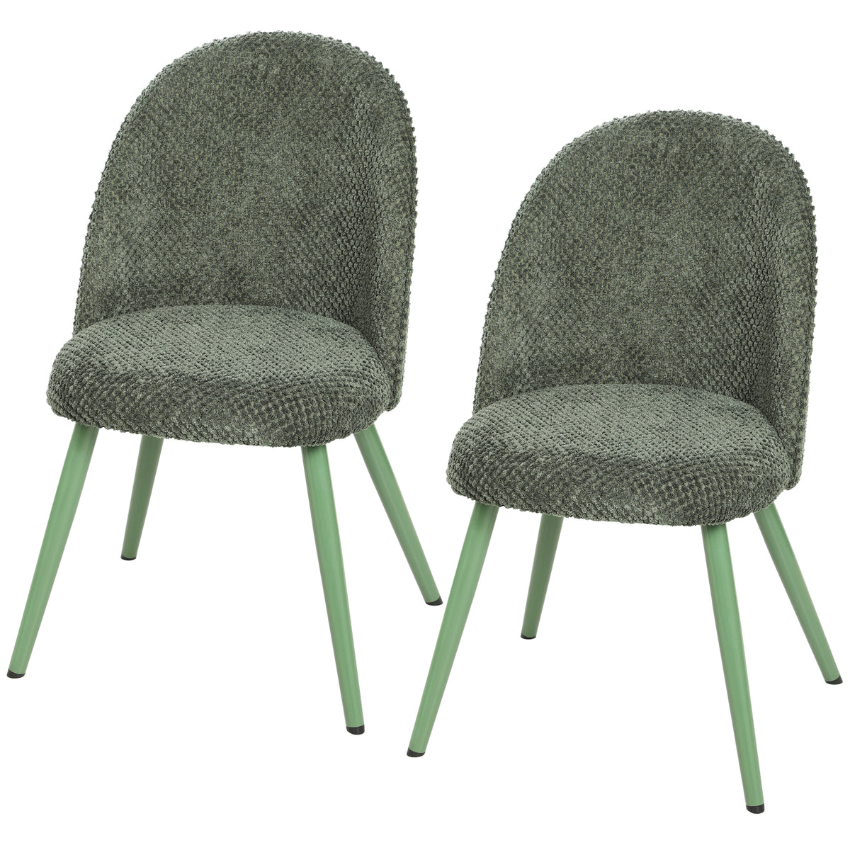 Chaises de salle à manger velours ensemble de 2
