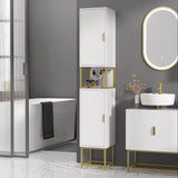Armoire de salle de bain haute moderne étroite