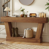Console vintage pour entrée en bois d'ingénierie