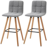 Tabourets de bar rembourrés set de 2, 96 cm