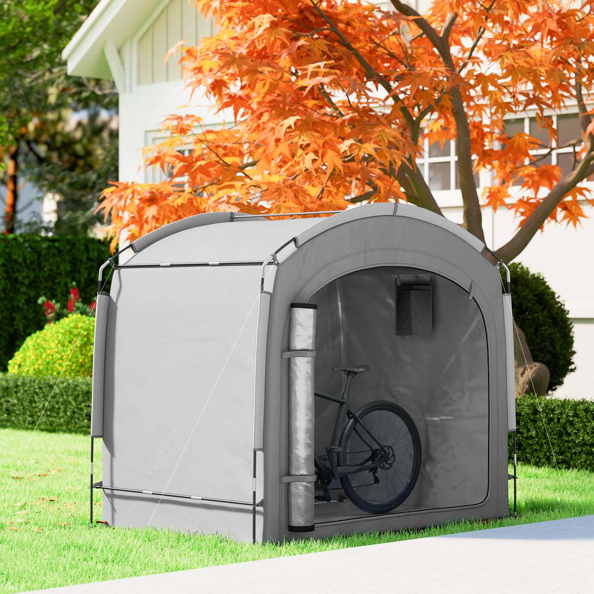Abri vélo portable imperméable 210D — Gris foncé