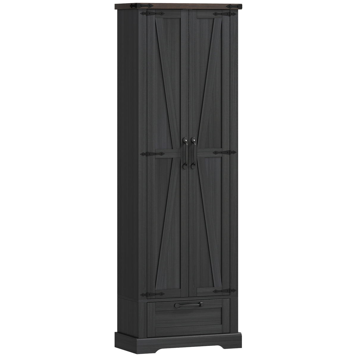 Armoire de cuisine garde-manger en bois d'ingénierie 60 x 30 x 180 cm