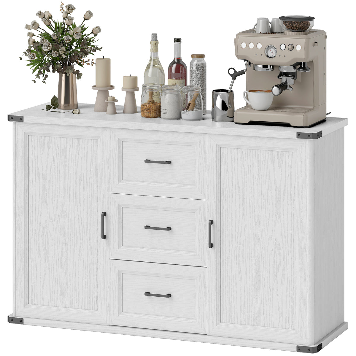 Buffet de cuisine avec tiroirs et portes