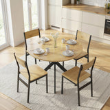 Table à manger ronde contemporaine 100 cm en bois
