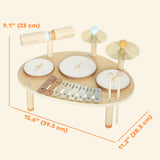 Station musicale 4-en-1 pour tout-petits en bois