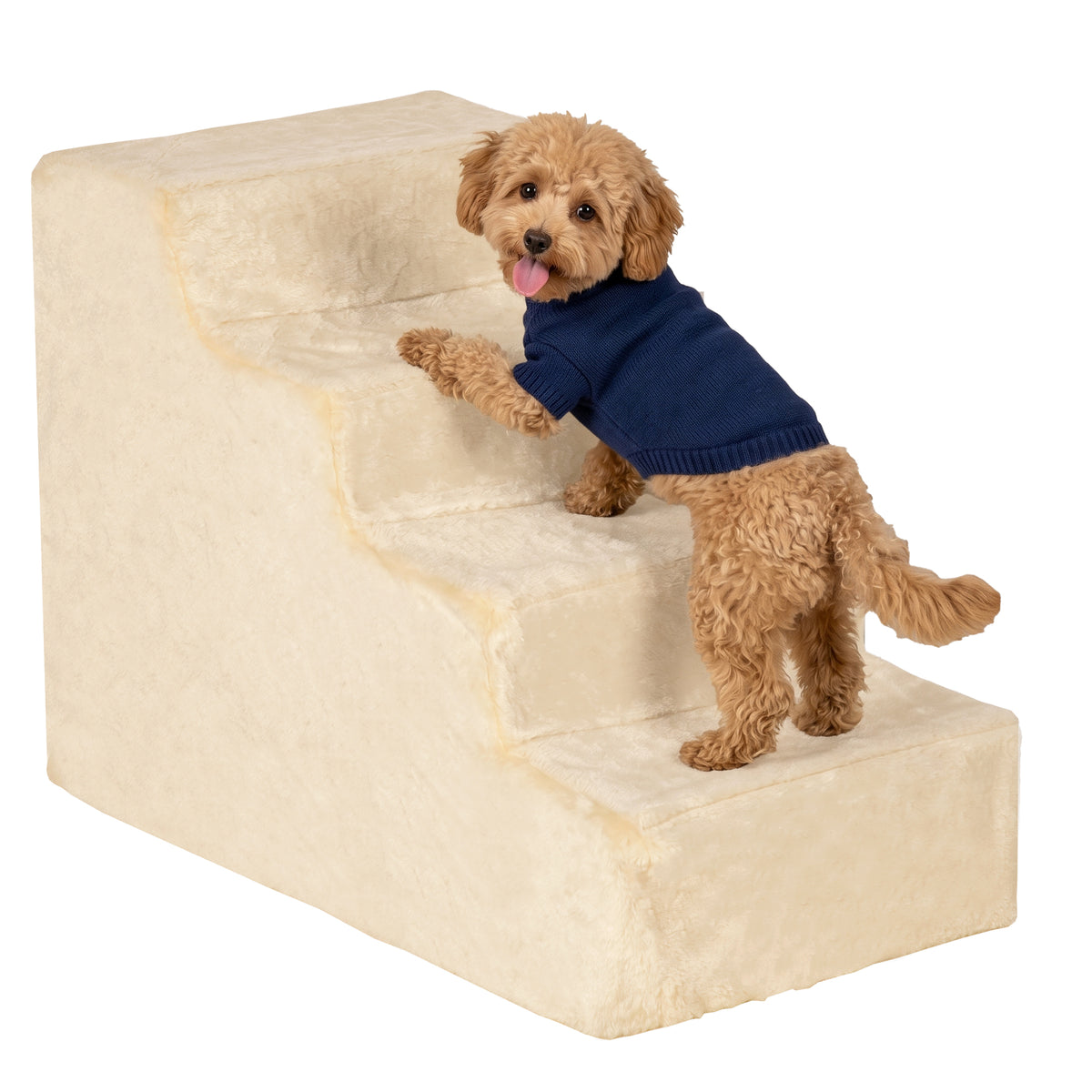 Escalier 4 marches pour chien avec housse amovible