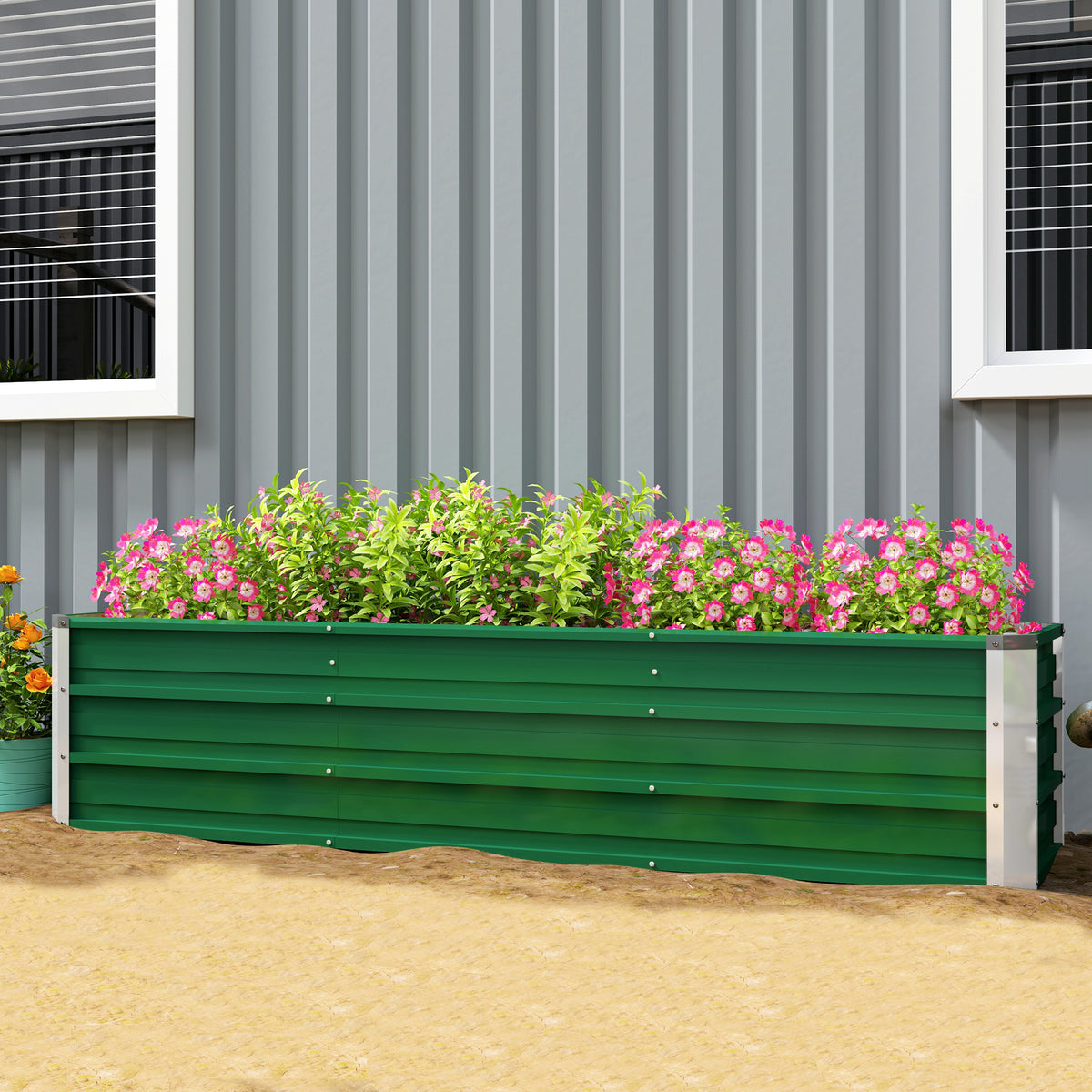 Jardinière surélevée en acier galvanisé 3 sections