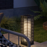 Lampe solaire décorative tressée pour patio IP44