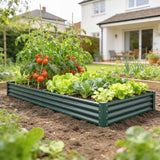 Jardinière surélevée galvanisée 365 x 120 x 30 cm