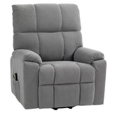 Fauteuil releveur électrique rembourré en microfibre