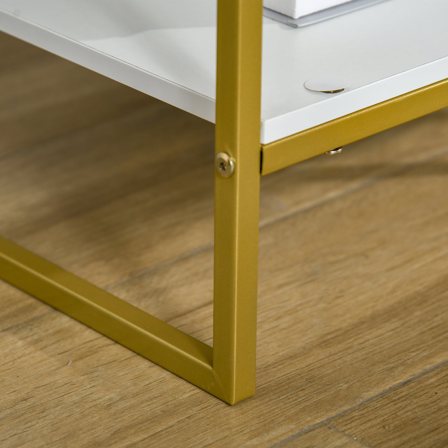 Tables de chevet modernes avec tiroir et étagère — ensemble de 2