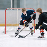 Filet de hockey d'entraînement extérieur en acier 176,5 x 68 x 122,5 cm