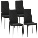 Chaises de salle à manger capitonnées lot de 4
