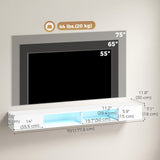 Meuble télé flottant avec éclairage RGB LED
