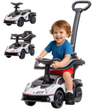 Voiture porteur enfant 3 en 1 avec klaxon et barrières