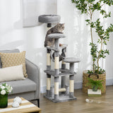Tour à chat multi-niveaux 132 cm avec hamac