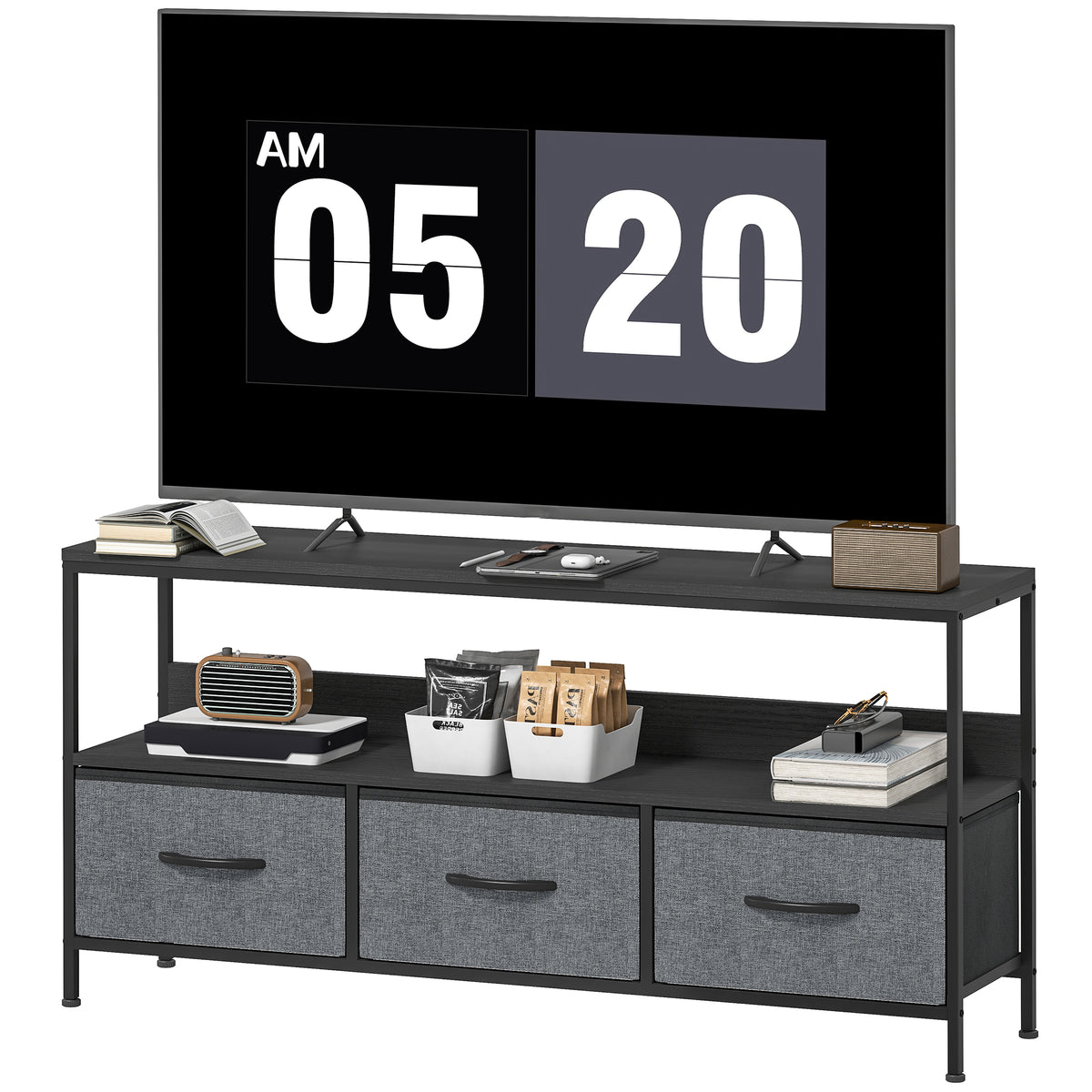 Meuble TV avec station de recharge
