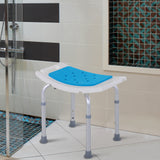 Chaise de douche réglable en hauteur — aluminium
