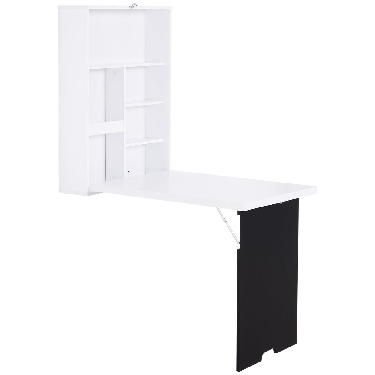 Bureau mural escamotable convertible multifonctionnel