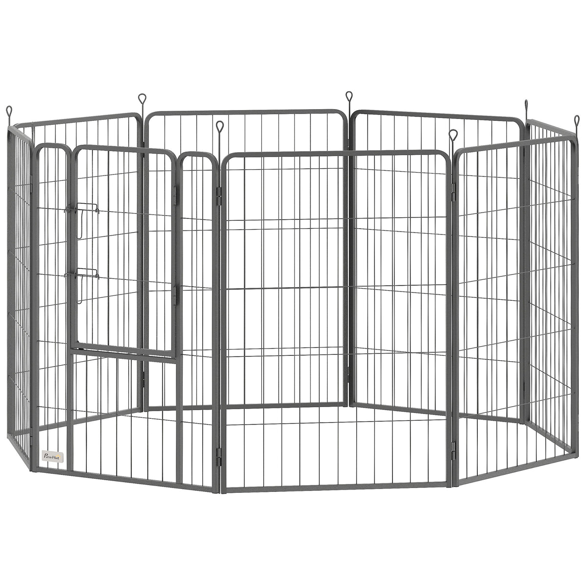 Parc pour chien pliant 8 panneaux — Métal