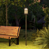 Lampadaire solaire extérieur DEL blanc froid 183 cm