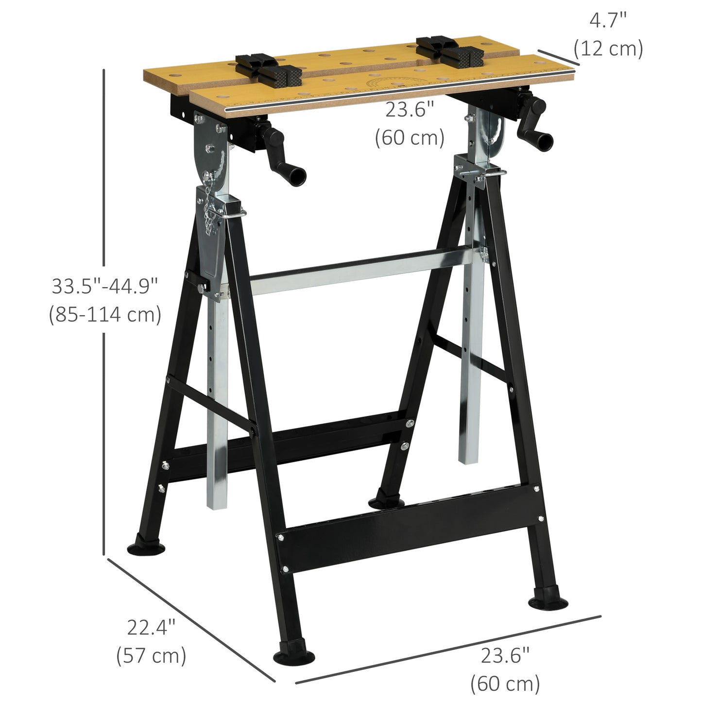 Établi multifonction réglable en hauteur 6 niveaux