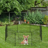 Parc pour chien octogonal 8 panneaux pliable
