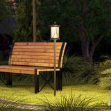 Lampadaire solaire extérieur DEL blanc froid 127 cm