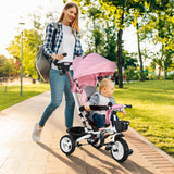 Tricycle évolutif 6-en-1 pour tout-petits avec auvent
