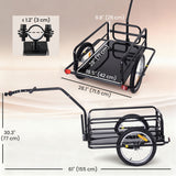 Remorque cargo vélo pliable à attelage universel