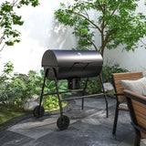 BBQ fumoir charbon 420 po² avec roues