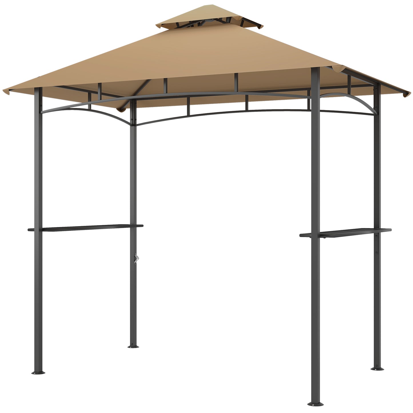 Gazebo de BBQ double toit 244 x 152 cm