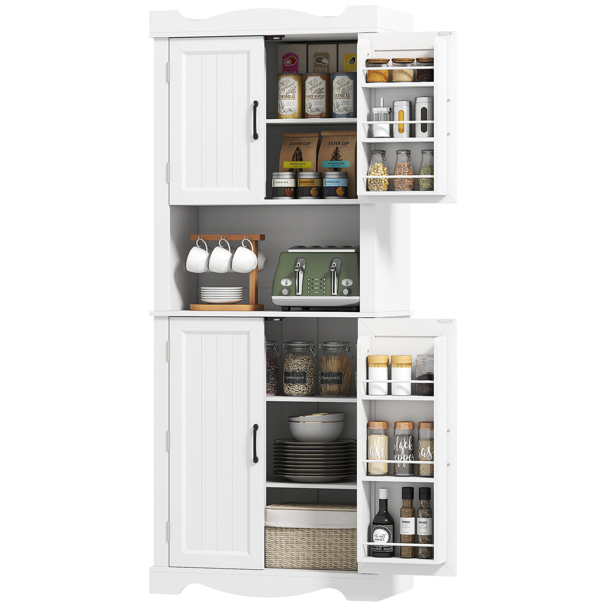 Armoire de cuisine autoportante avec rangement