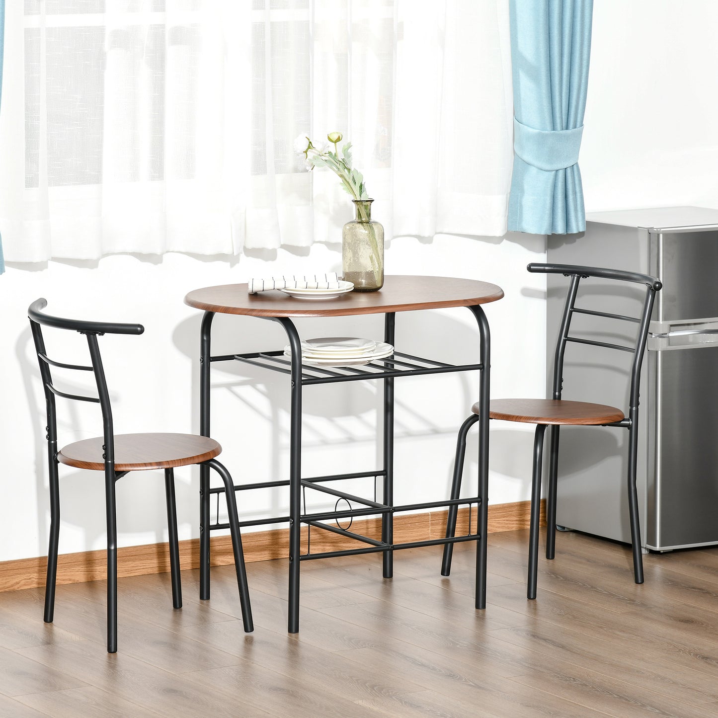 Ensemble table et chaises de cuisine 3 pièces