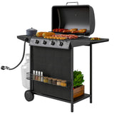 BBQ au propane 5 brûleurs avec brûleur latéral