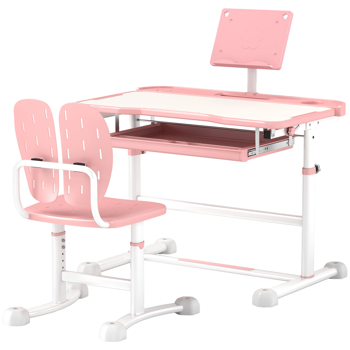 Ensemble bureau et chaise réglables pour enfants — Lot de 2